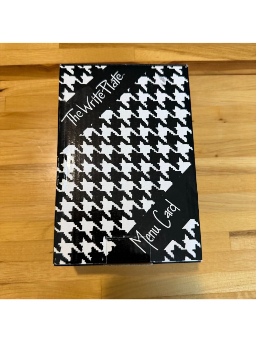 The Write Plate Menu Card Dry Erase Board New White Ceramic Marker Party Decor - Picture 5 of 5